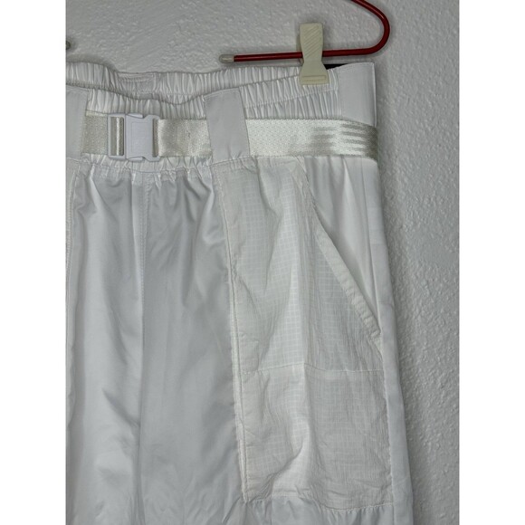 NWT NIKE Women's White Belted Cuffed Track Pants Loose Fit DB3866-100 *See Pics* - Picture 3 of 16